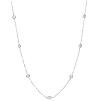 Collar Babila Milano Mujer in Oro blanco Diamante BBGT09CB07